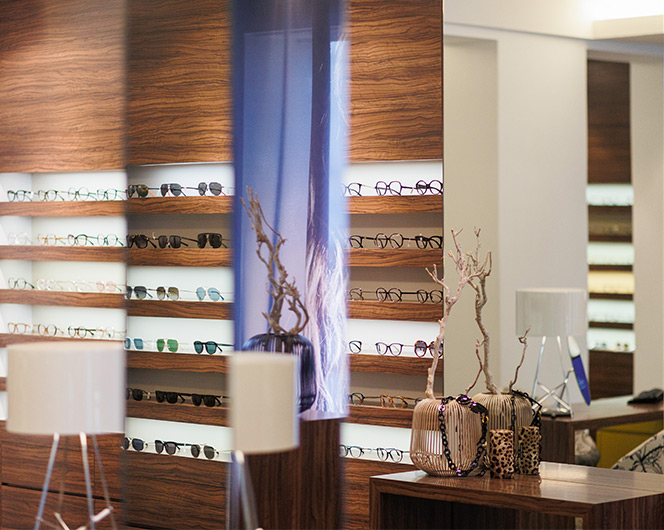 Ladengeschäft Brillen und Kontaktlinsen – Optikhaus Wagner